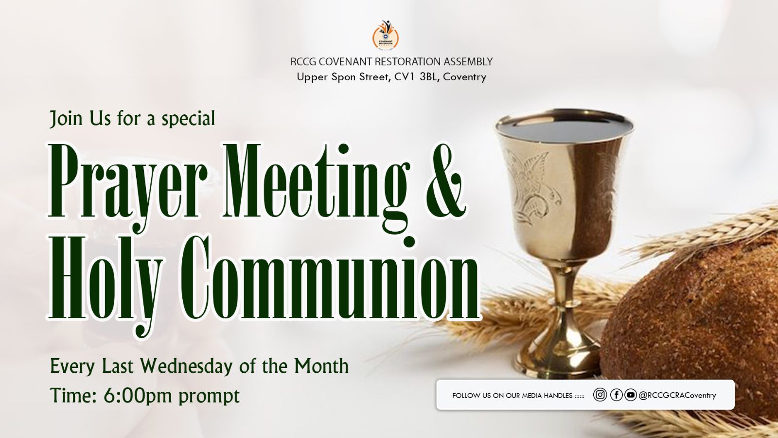 Bible Study and Holy Communion